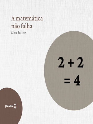 cover image of A matemática não falha